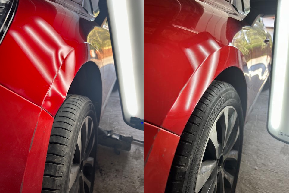 Przed i po naprawie PDR 6